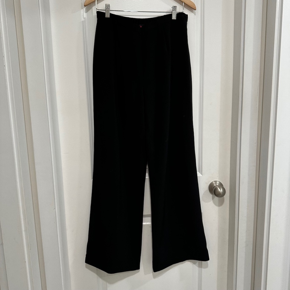 Jacques Vert Women’s Wide Leg High Rise Trousers black
